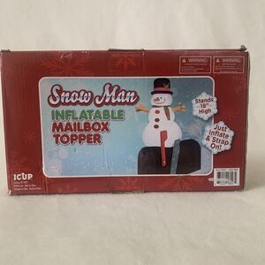 Snowman Inflatable Holiday‎ Mailbox Cover and Topper